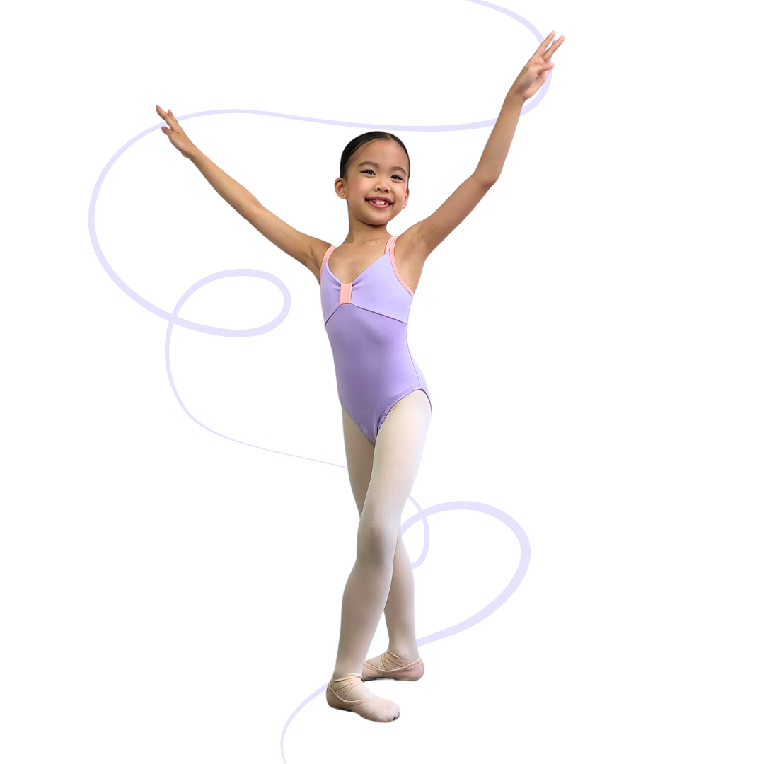 Sweet Bow Leotard in Lavender
