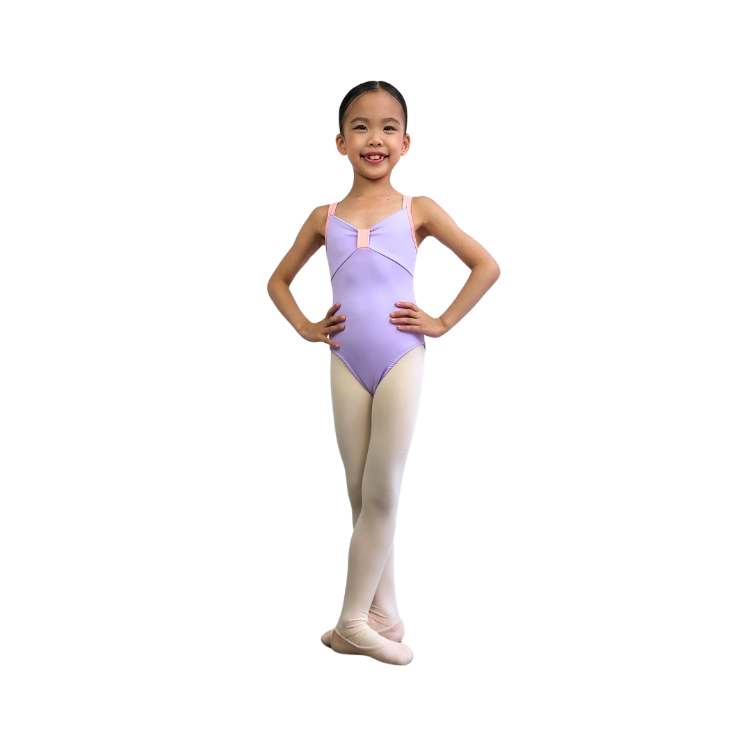 Sweet Bow Leotard in Lavender