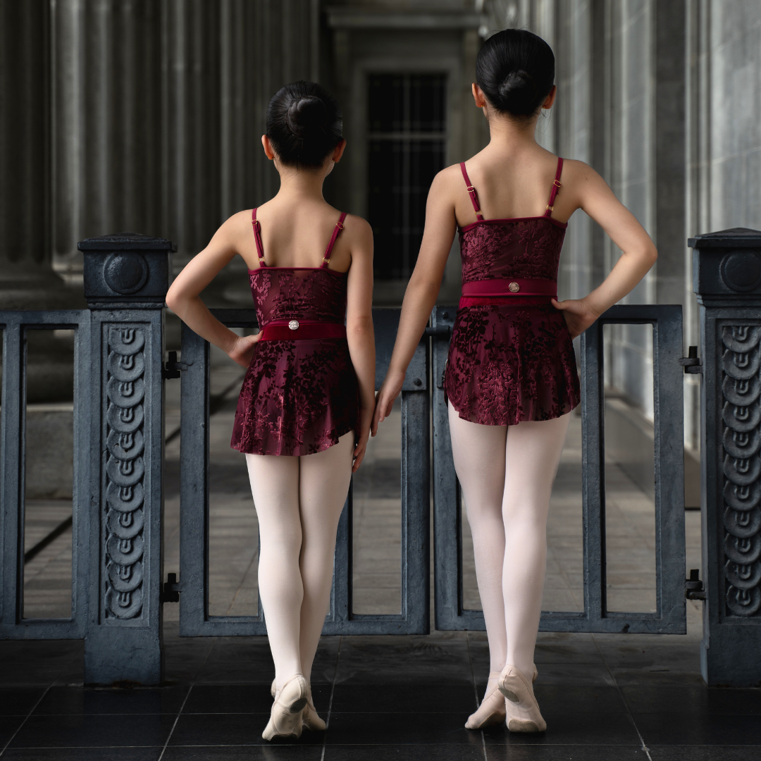 Winter Berry Velvet Leotard (Burgundy)