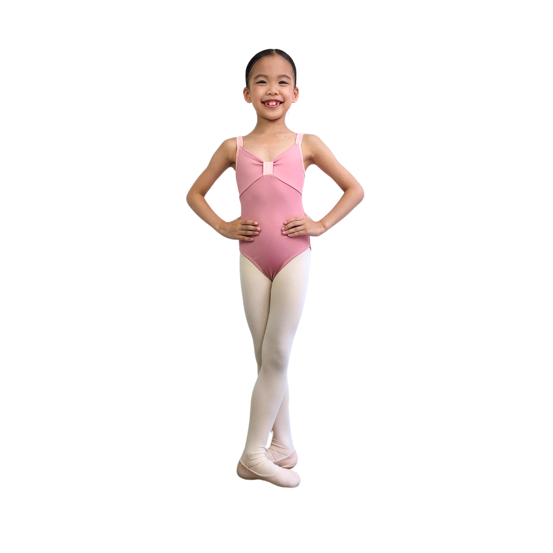 Sweet Bow Leotard in Blush