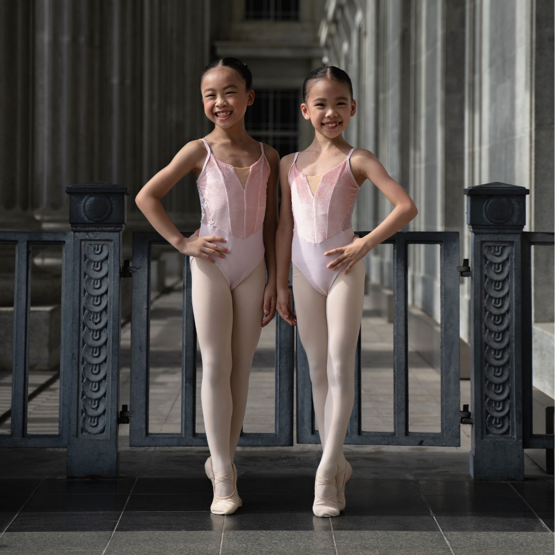 Snowy Petals Velvet Leotard (Pink)