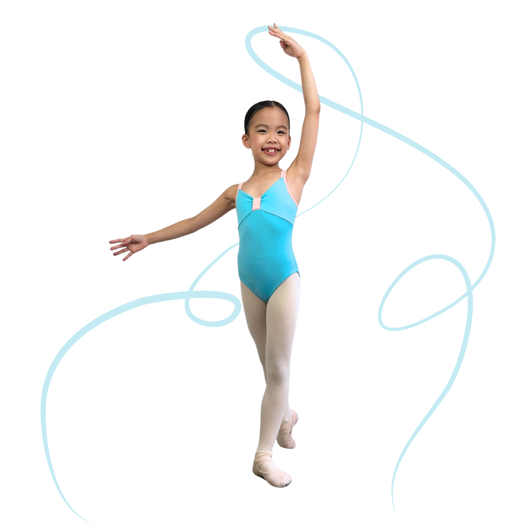 Sweet Bow Leotard in Tiffany Blue