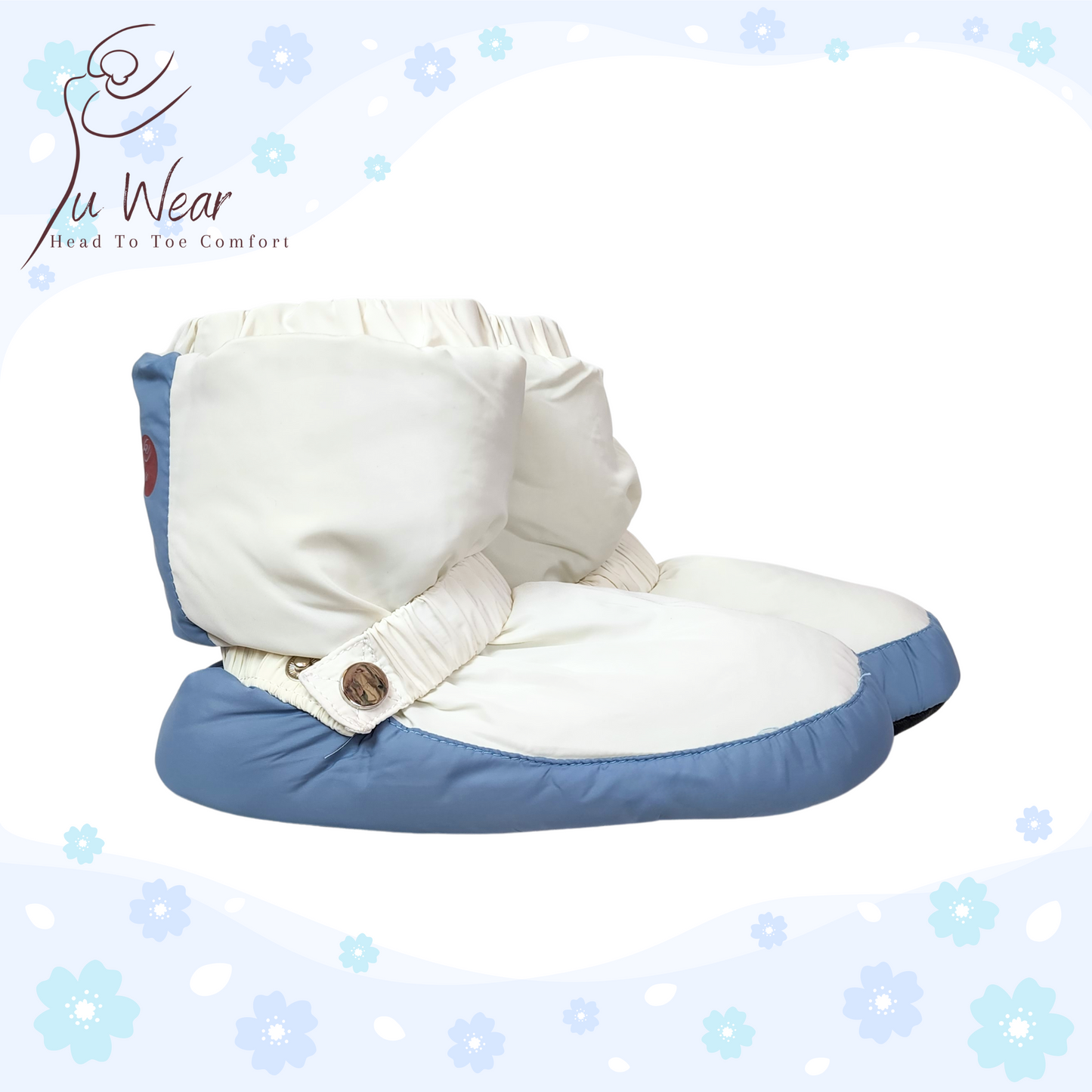 Booties in Ivory Blue (SALE!!!)