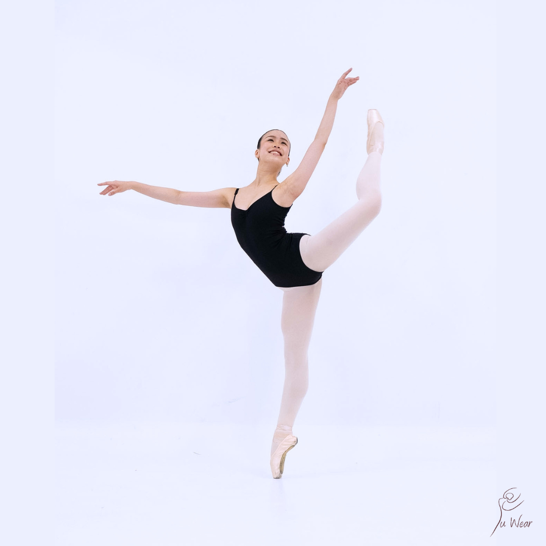 Black Camisole Twist Back Leotard (Child & Adult)