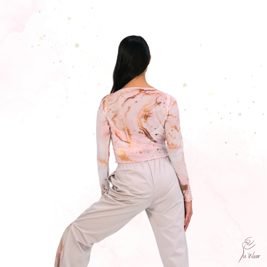 Mesh Top in Khaki Midas