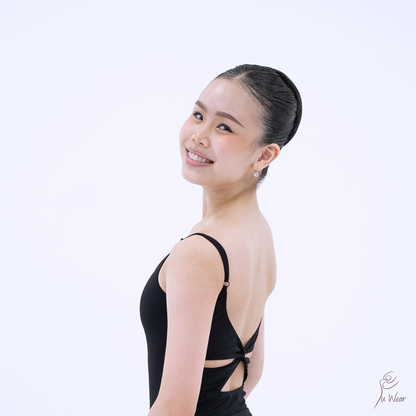 Black Camisole Twist Back Leotard (Child & Adult)