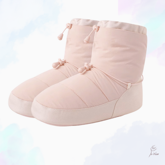 Marshmallow Booties in Melon Pink