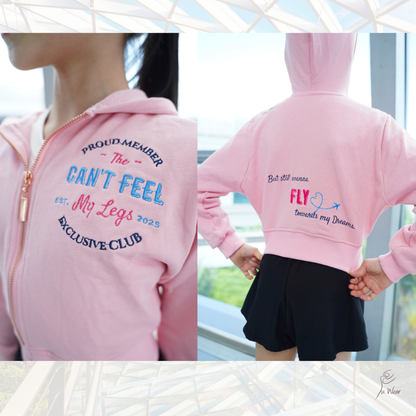 Crop Hoodie CFML Club (Pink)