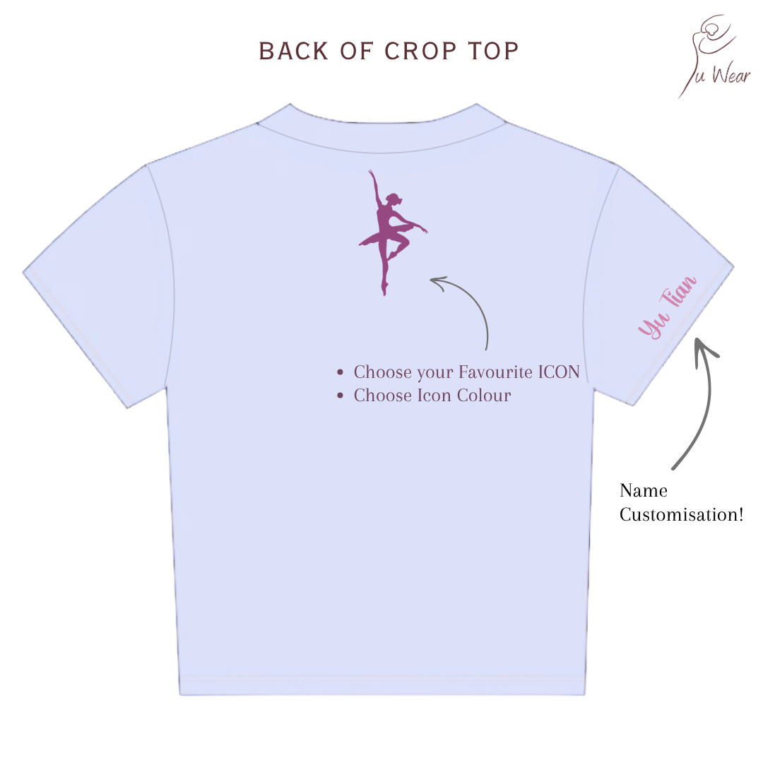 Crop Top in Light Lilac (Adult Size)