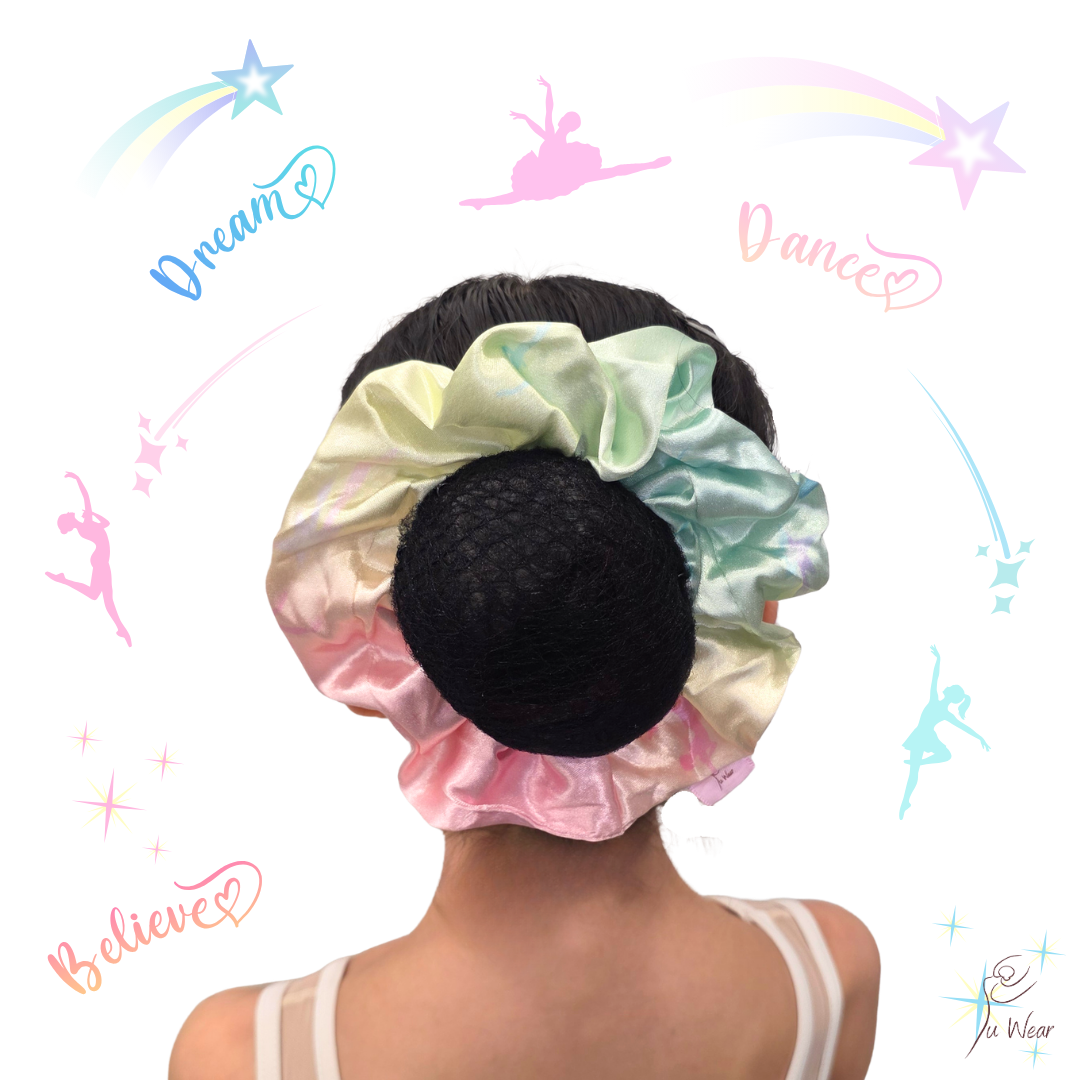 Rainbow Dance Dream Believe Scrunchies